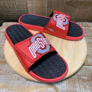 The Ohio State University men’s red adjustable flip flops size 13-14